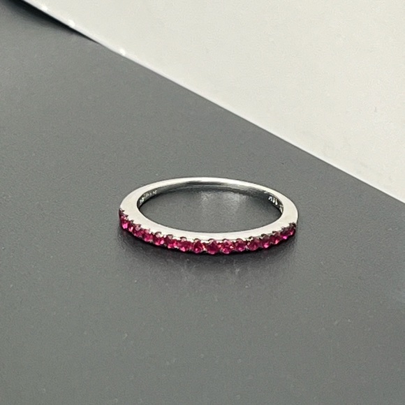 LeVian 14K White Gold Ruby Gemstone Ring - Picture 6 of 11